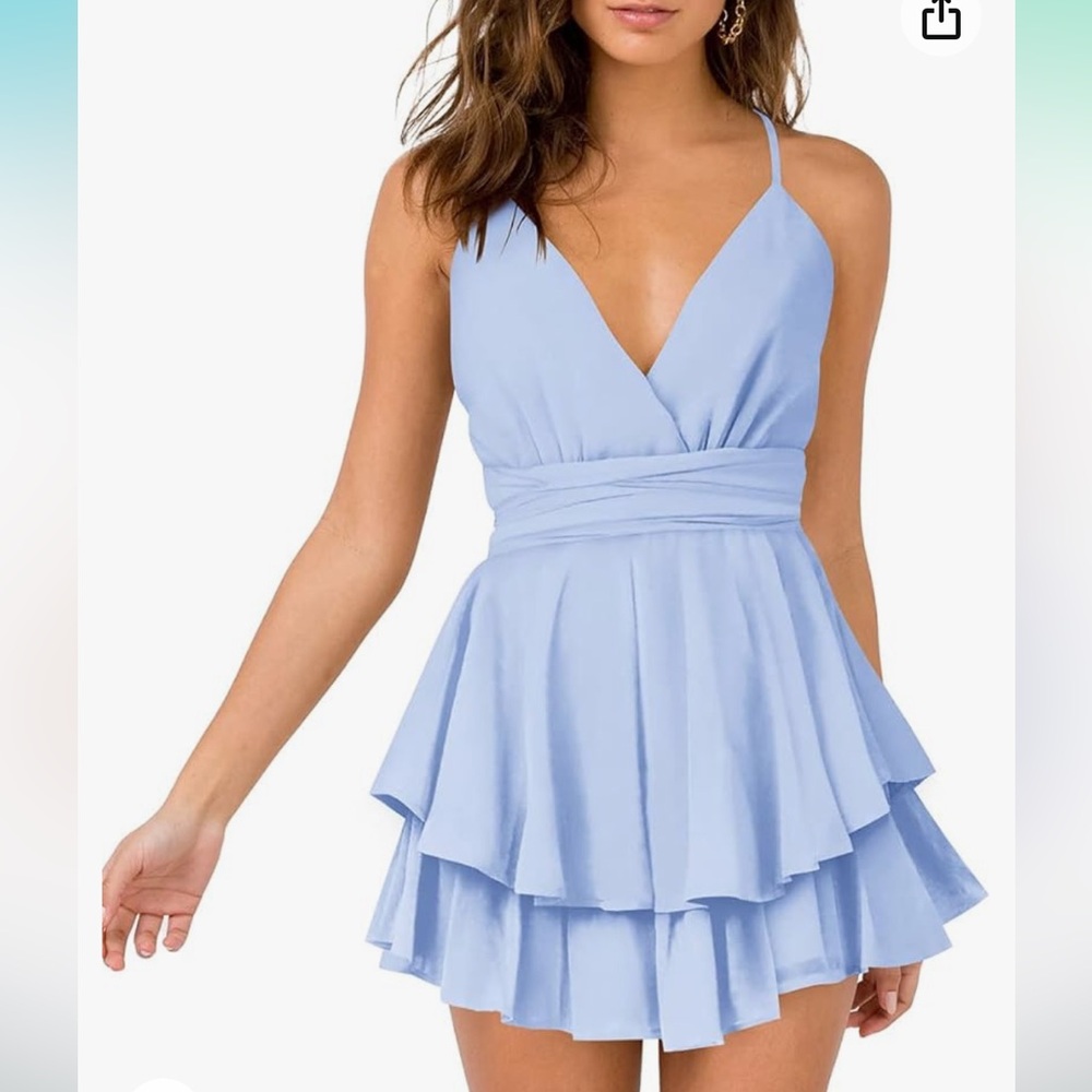 Blue Layered Dress
